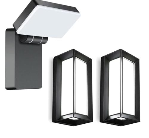 Fixed wall light, IP65, 5000K