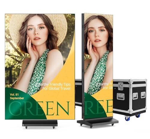 Tri-fold LED with dual-sided display