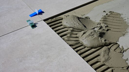 Peel-and-Stick Tile Adhesive Creeps Downward on Vertical Surfaces